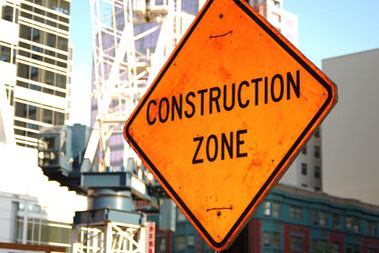 driving construction zone clip art