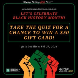 black history month contest by herrman and herrman personal injury lawyers